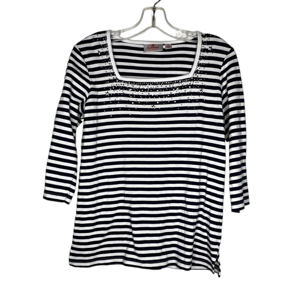 Quacker Factory Striped Top